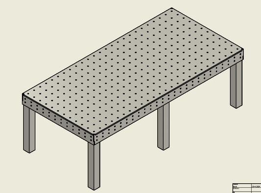 Lastafel 2500x1200